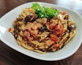 Φωτογραφία βήματος 5 της συνταγής "Rustic μεσογειακή μακαρονάδα" 🍝🍷