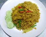 รูปขั้นตอนการทำที่ 5 ของ ข้าวผัดเครื่องแกงไก่