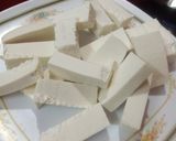 A picture of step 1 of Shimla mirch paneer.