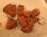 A picture of step 2 of Japanese style salmon with potatoes.
