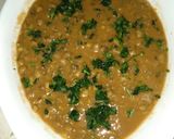 A picture of step 1 of Green grams curry#4weekschallenge.