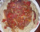 A picture of step 3 of Spaghetti with sauce.