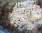 Foto del paso 14 de la receta: Arroz integral con tortilla, jamón cocido y champis😋🍴