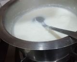 A picture of step 1 of Bread ki rasmalai.