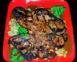 A picture of step 5 of Mike's 10 Minute Complete Porterhouse Steak Dinner.