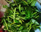 Hình bước làm 1 của món Rau muống xào tương ớt