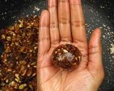 A picture of step 7 of Khajur Ladoo.