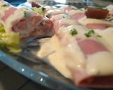 Foto del paso 6 de la receta Rollitos de espárragos con jamón y salsa de queso