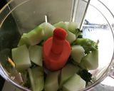 Foto langkah ke 4 dari resep Mpasi 6month tepung beras putih organik mix brokoli & labu siam with taburan kaldu sapi + EVO.