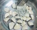 Hình bước làm 1 của món Canh kim chi đậu phụ
