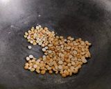A picture of step 1 of Roasted gram dal and peanut chutney (jain recipe).