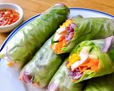 Hình bước làm 3 của món Gỏi Cuốn Ức Gà & Rau Củ Ngũ Sắc
