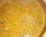 A picture of step 4 of Tuwon Masara with Okro Soup.
