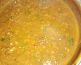 A picture of step 4 of Tuwon Masara with Okro Soup.