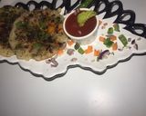 A picture of step 5 of Healthy Stuffed Uttapum!.