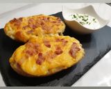 Juhtúrós-cheddaros krumplicsónak ropogós baconnel recept fázis 2 fotója