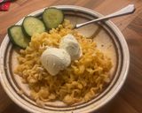 A picture of step 3 of Creamy perfect buldak ramen.
