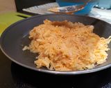 A picture of step 2 of Baked egg n sweet bacon hash browns.