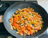Rántotta bazsalikommal és sonkával recept fázis 5 fotója