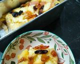 Foto langkah ke 4 dari resep Puding roti tawar panggang (bread pudding).