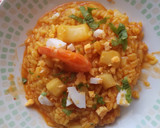 Foto del paso 3 de la receta: Arroz meloso con calamares y langostinos