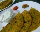 A picture of step 11 of Methi ke theple (gujrat special).