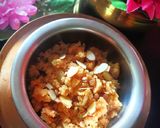 A picture of step 3 of Sooji Halwa.