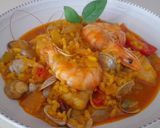 Foto del paso 4 de la receta: Arroz caldoso con rape y gambas