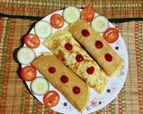 A picture of step 8 of Egg Mushroom Wrap.