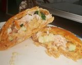 Une image de l'étape 8 de Pains garnis saumon-courgette-fromage frais.