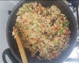 Foto del paso 2 de la receta: Arroz con berenjena y verduras