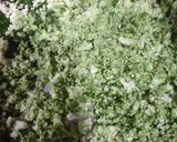 A picture of step 1 of Palak paneer paratha.