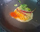 A picture of step 3 of Masoor Dal with Tomato and Curry Leaf Tadka.