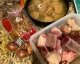 A picture of step 1 of Bamboo Shoot Soup with Chicken Feet and Pork Hock.
