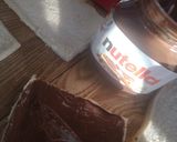 A picture of step 4 of Nutella French toast roll ups.