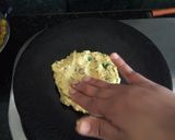 A picture of step 3 of Akki masala roti.