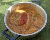 Foto del paso 10 de la receta Arroz de pollo, setas y escalivada