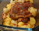 A picture of step 4 of Roast Lamb with Potatoes.