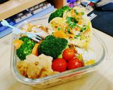 香煎奶油檸檬大蝦愛心便當🍱的食譜步驟5照片