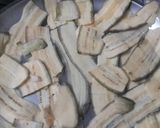 A picture of step 2 of Raw banana platter.
