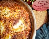 A picture of step 5 of Lentil Shakshuka.