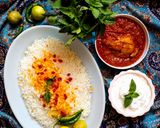 عکس مرحله 2 از دستور چلو مرغ با هلو