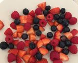 A picture of step 1 of Iced Summer Berries with Chocolate ‘Ice Magic’.