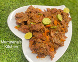 A picture of step 6 of Peppered beef.