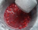 A picture of step 1 of Pomegranate tea.