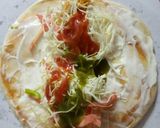 A picture of step 8 of Chicken Tikka shawarma.