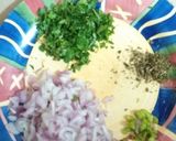 A picture of step 2 of Sindhi koki mani.