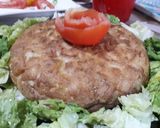 صورة لخطوة 4 من وصفة خبزة البطاطا المقلية محشية بالدجاج ماريني 🤤🤤🤤🤤