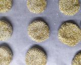 A picture of step 4 of Sesame Ghraybeh.
