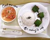 Hình bước làm 3 của món Ăn dặm: gà nướng lá dứa, canh tomyum